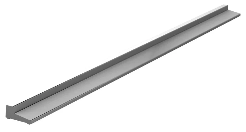 Schwallschutzprofil 8x15 mm, Aluminium glänzend, 100 oder 200 cm, Art.Nr. 52.05.0010