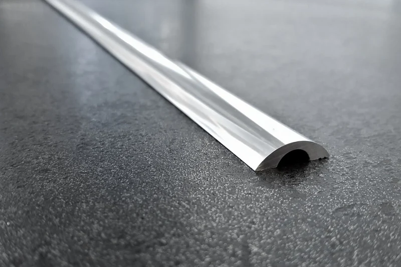 Schwallprofil rund – Alu 6 mm, 5 Farben, 100–240 cm, Art.Nr. SDT980