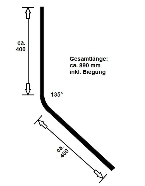 Gebogene Duschdichtung – 135° verstärkte Lippe Fünfeck, Art.Nr. 5101.135