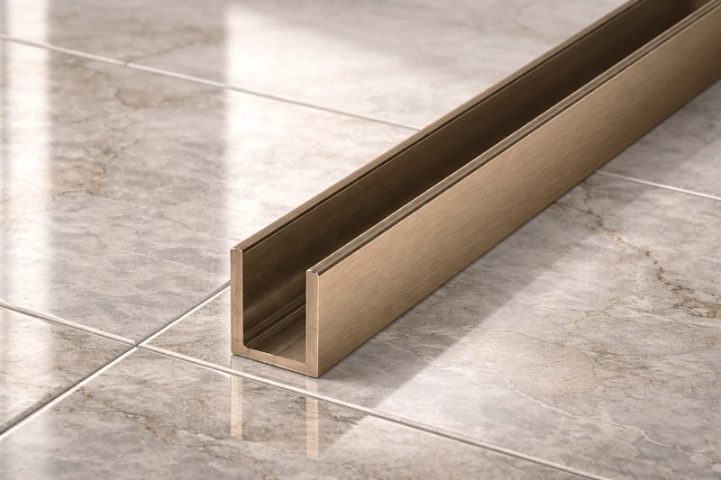 Alu U-Profil – Silikonverklebung Glasscheibe, 14 Farben, Art.Nr. SDCD3812