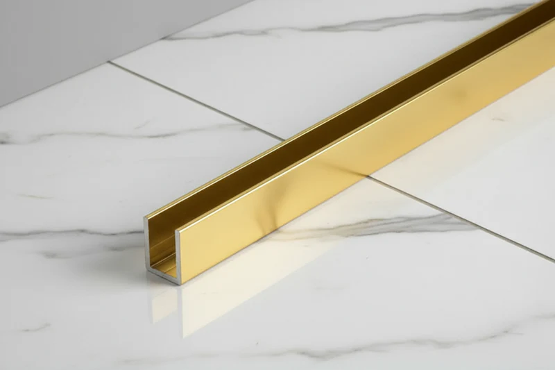 Alu U-Profil – Silikonverklebung Glasscheibe, 14 Farben, Art.Nr. SDCD3812