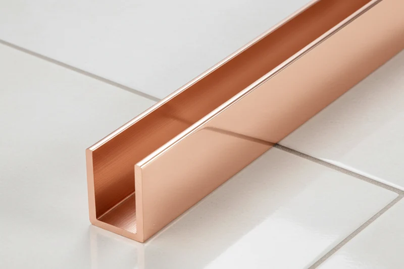 Alu U-Profil – Silikonverklebung Glasscheibe, 14 Farben, Art.Nr. SDCD3812