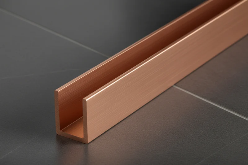 Alu U-Profil – Silikonverklebung Glasscheibe, 14 Farben, Art.Nr. SDCD3812