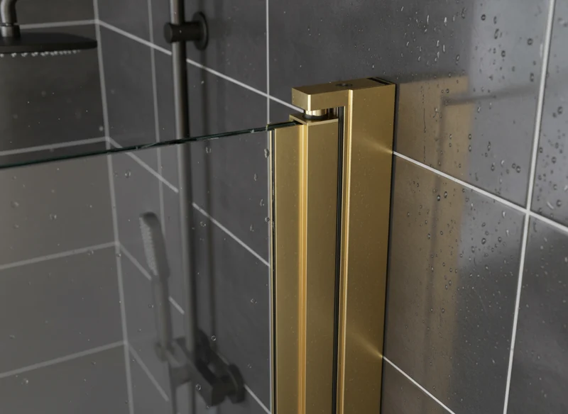 Drehbares Wandprofil Emily Hebe-Senk (Profilset ohne Glas) – für 6 mm ESG, 180° Pendeltür, in 4 Oberflächen, Art.Nr. 41.0901