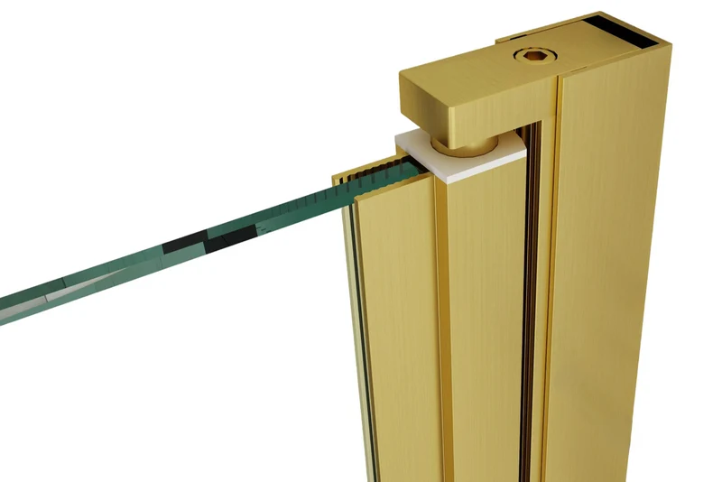 Drehbares Wandprofil Emily Hebe-Senk (Profilset ohne Glas) – für 6 mm ESG, 180° Pendeltür, in 4 Oberflächen, Art.Nr. 41.0901