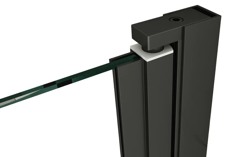 Drehbares Wandprofil Emily Hebe-Senk (Profilset ohne Glas) – für 6 mm ESG, 180° Pendeltür, in 4 Oberflächen, Art.Nr. 41.0901