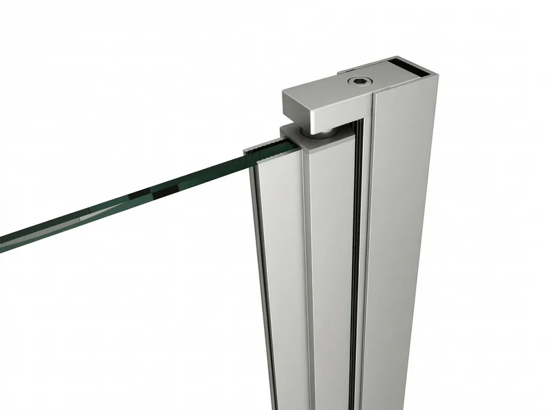 Drehbares Wandprofil Emily Hebe-Senk (Profilset ohne Glas) – für 6 mm ESG, 180° Pendeltür, in 4 Oberflächen, Art.Nr. 41.0901