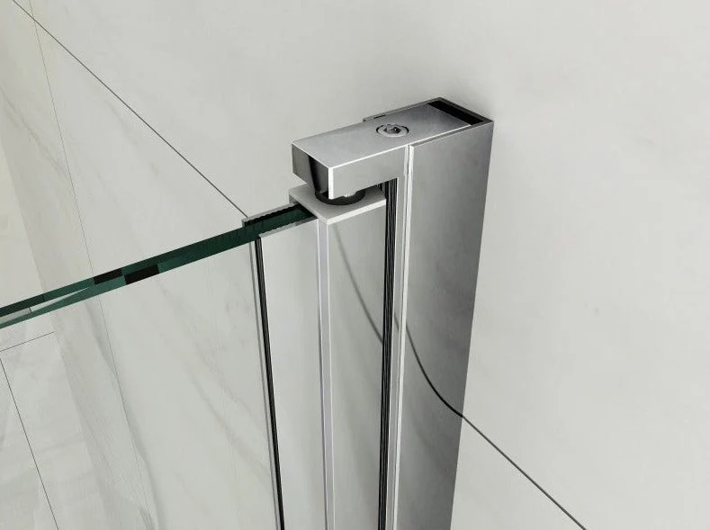Drehbares Wandprofil Emily Hebe-Senk (Profilset ohne Glas) – für 6 mm ESG, 180° Pendeltür, in 4 Oberflächen, Art.Nr. 41.0901