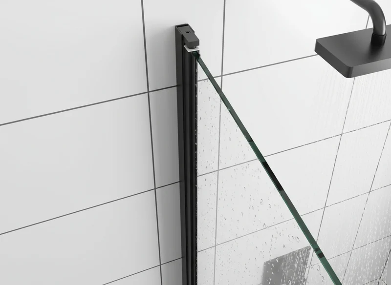 Drehbares Wandprofil Emily Hebe-Senk (Profilset ohne Glas) – für 6 mm ESG, 180° Pendeltür, in 4 Oberflächen, Art.Nr. 41.0901