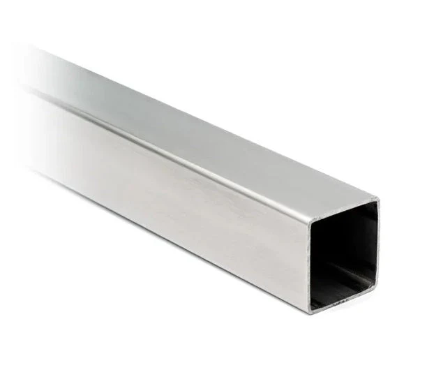 Stabistangen-Set – eckig 20x20 mm, Glas-Wand 90°, kürzbar, Art.Nr. 418020
