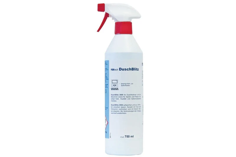 DuschBlitz 2000 Duschkabinenreiniger gegen Kalk und Seifenreste auf Duschglas, 750 ml, Art.Nr. DI6903015
