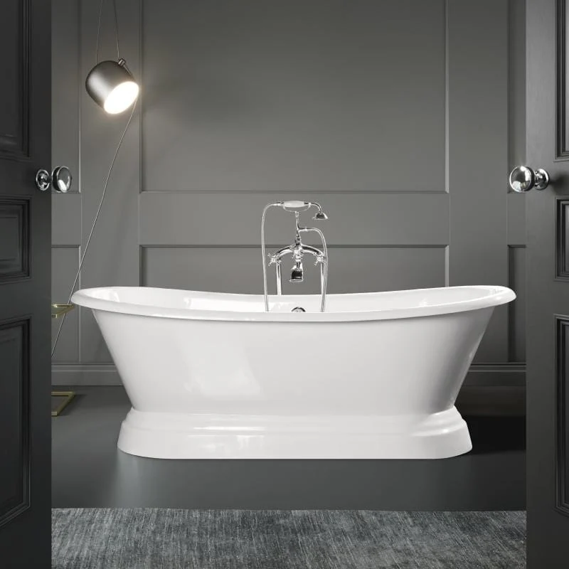 Freistehende Gusseisen Badewanne SOUTHPORT weiß