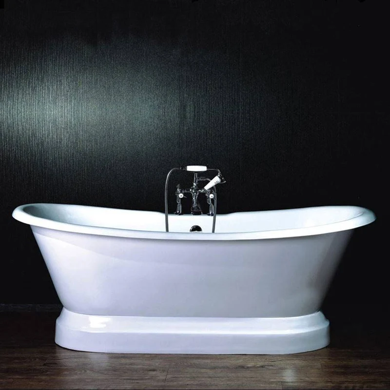 Freistehende Gusseisen Badewanne SOUTHPORT weiß