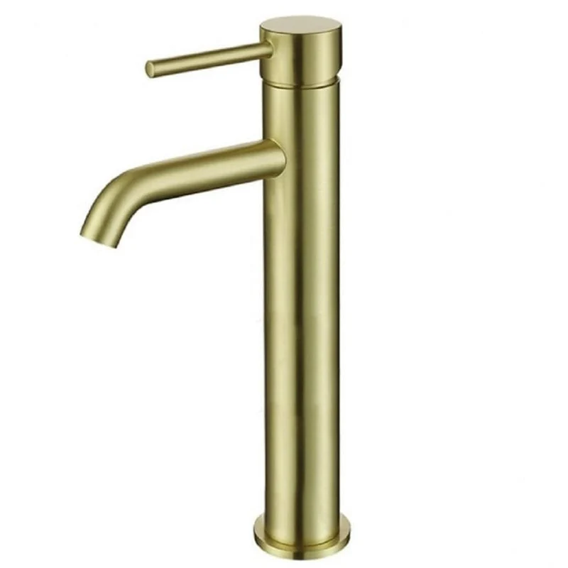 Einhebelmischer, hoch, für Aufsatzwaschbecken, PICO, gold