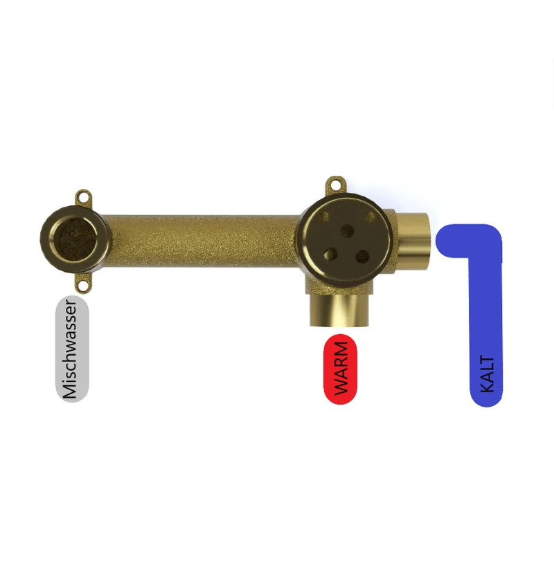 Unterputz-Waschtischarmatur BRAMPTON in weiß