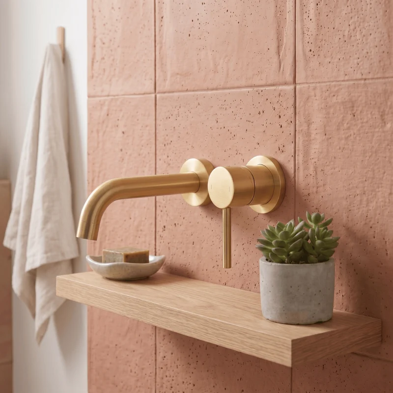 Einhebelmischer für die Wand, PIZO gold