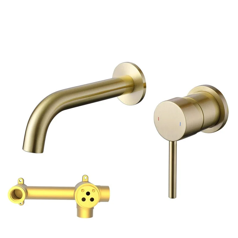 Einhebelmischer für die Wand, PIZO gold