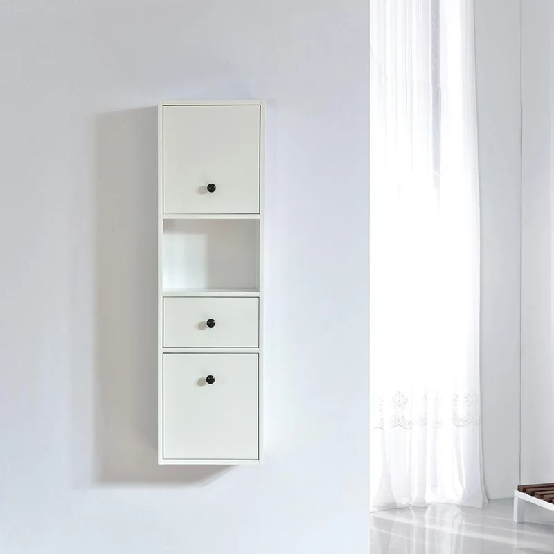 Großer Hängeschrank in Melamin mit weißem Finish ARMARIA