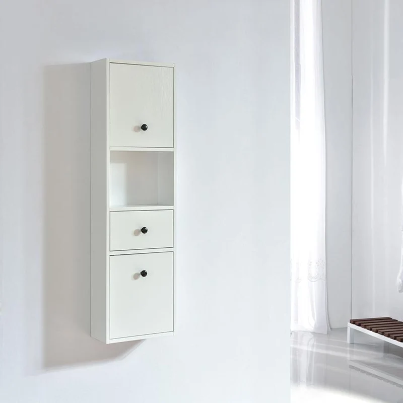 Großer Hängeschrank in Melamin mit weißem Finish ARMARIA