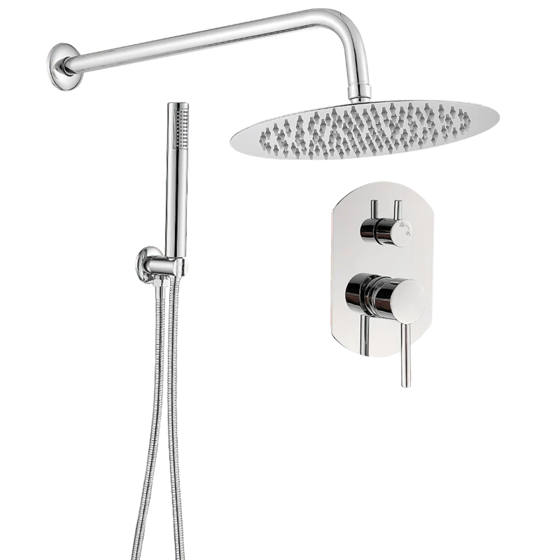 Moderne Unterputz-Regendusche NALA chrom