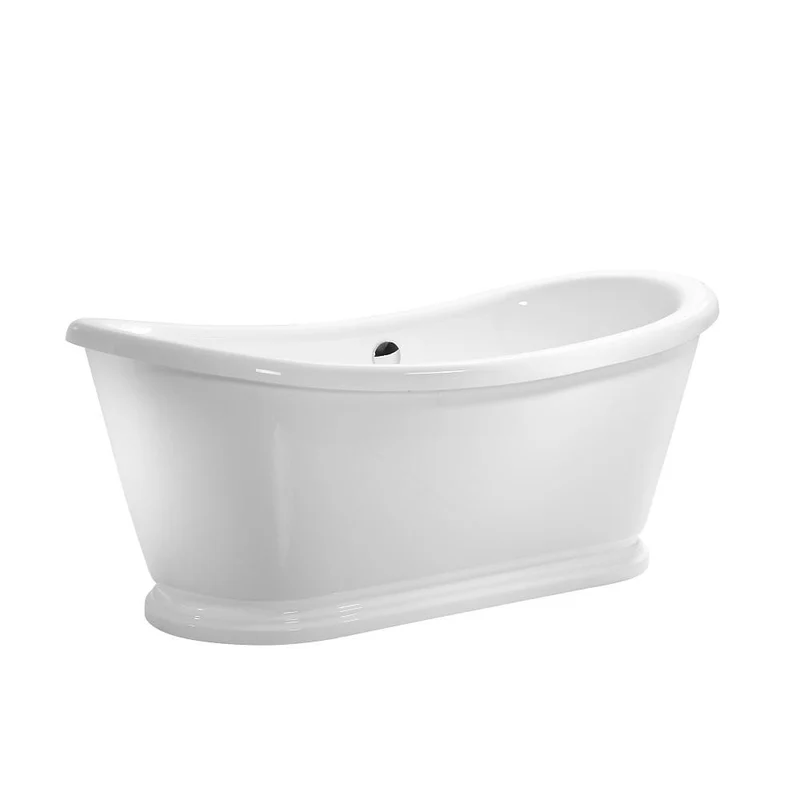 Freistehende Retro-Badewanne PITTSBURGH, Ablaufgarnitur inklusive