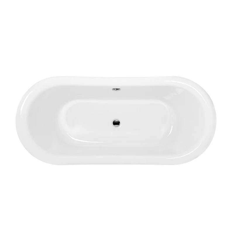 Freistehende Retro-Badewanne PITTSBURGH, Ablaufgarnitur inklusive