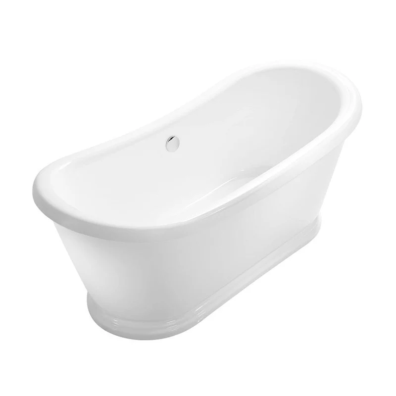 Freistehende Retro-Badewanne PITTSBURGH, Ablaufgarnitur inklusive
