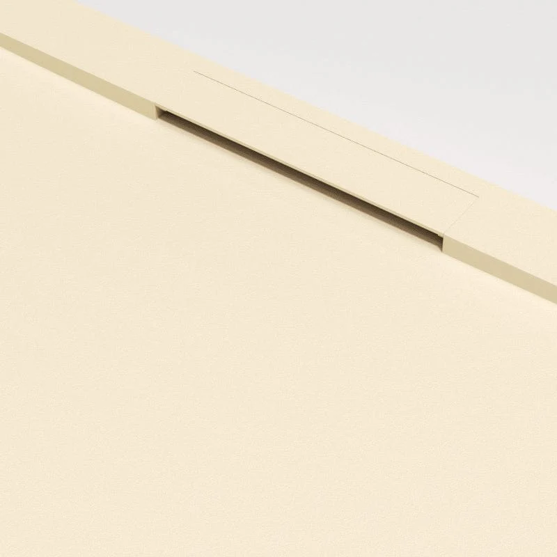 Mineralguss-Duschwanne extra flach COVER, Schieferoptik, BEIGE