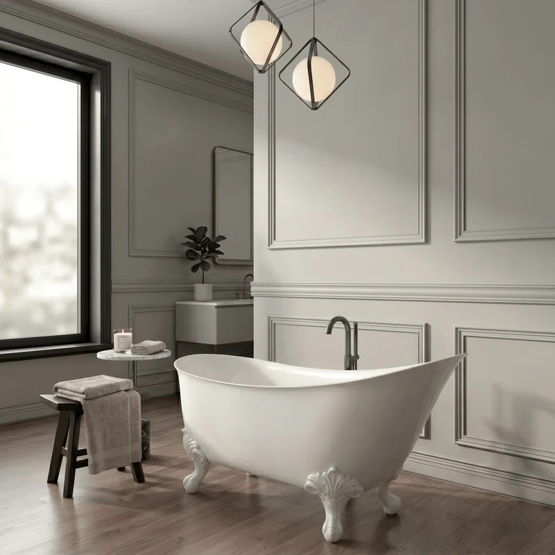 Freistehende Badewanne mit Füßen BALMAIN