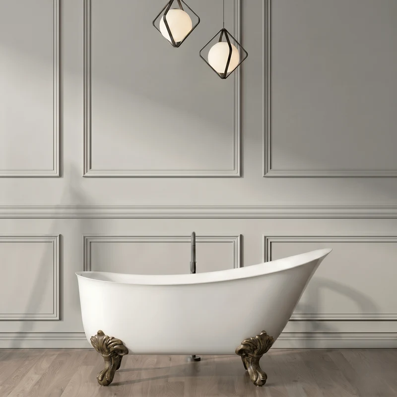 Freistehende Badewanne mit Füßen BALMAIN