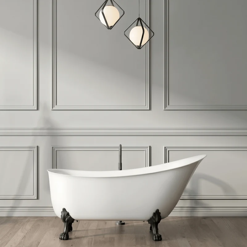 Freistehende Badewanne mit Füßen BALMAIN