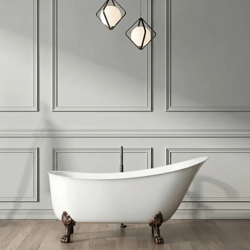 Freistehende Badewanne mit Füßen BALMAIN
