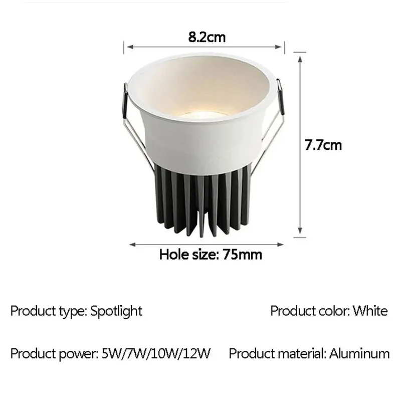 9 Pack 3.2 Inch Retrofit Recessed LED Can Lights Baffle Trim Switchable Color Temp 3000K 4000K 6000K Smooth Aluminum Housing Easy Install Super Bright Ceiling Spots For Home Interior Bathroom Kitchen Bedroom Fresh Clean Modern Vibe Lighting