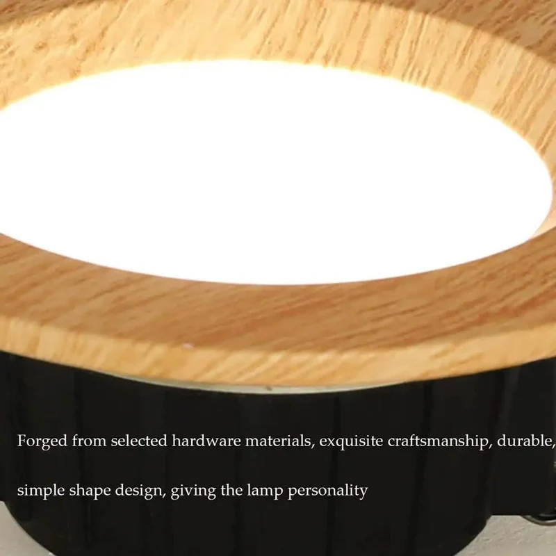 11 Pack Wood Grain Round Recessed LED Downlights Retrofit Kit 5W 7W Aluminum Baffle Trim Warm White 3000K For Home And Commercial Rooms Adding A Dope Natural Touch With A Slick Non Peeling Finish