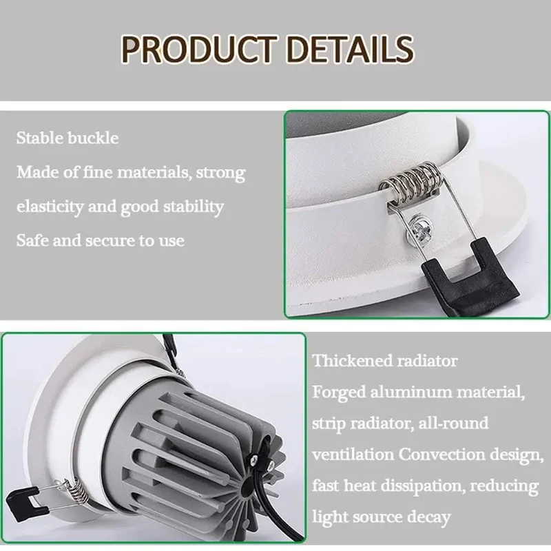 15 Pack 3.5 Inch Retrofit Led Recessed Lighting Kit Offering 7W To 20W Flexibility Bright 3000K And 4000K Illumination Sleek White Baffle Trim Top Drawer Construction For No Sweat Setups