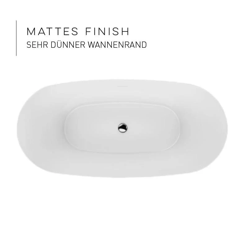 Freistehende Badewanne PALMA MATT