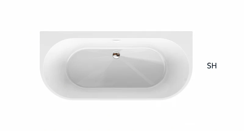 Freistehende Badewanne TORINO MURO | SANYCCES