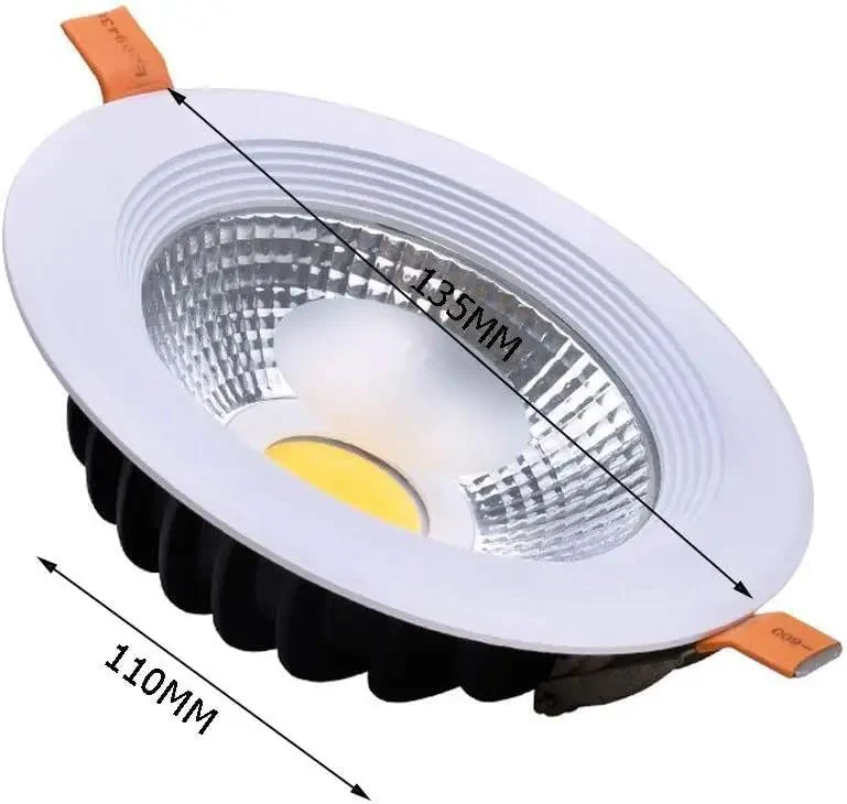 Slick Round Recessed LED Downlight Retrofit Kit With Fire Rated Housings And Sweet White Glow Perfect For Kitchens Or Bathrooms Two Pack Compact Build Compatible With Standard Dimmers For A No Fusss Plug And Play Ceiling Upgrade At Home