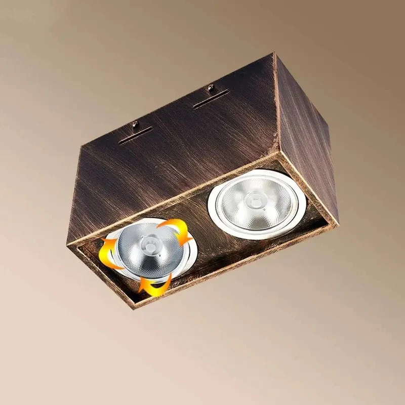 Slick Retro Vintage Recessed Lighting Trim Kit Featuring Dual Head Adjustable Led Ceiling Downlight No Sweat Wall Mount Fixture Game Changing Vibe Control Dimmable Design 7W White