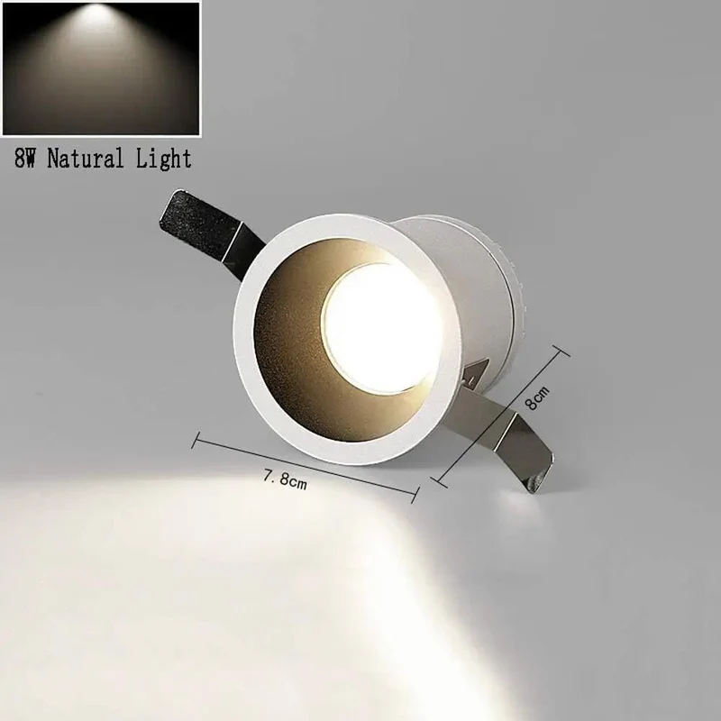 Slick Recessed Lighting Retrofit Kit Featuring Knockout LED Spotlight And Clean Aluminum Trim For Kitchens Or Offices Easy Install Downlight Fixture In Crisp Natural White That Drops A Top Shelf Glow In Any Room Without The Mess