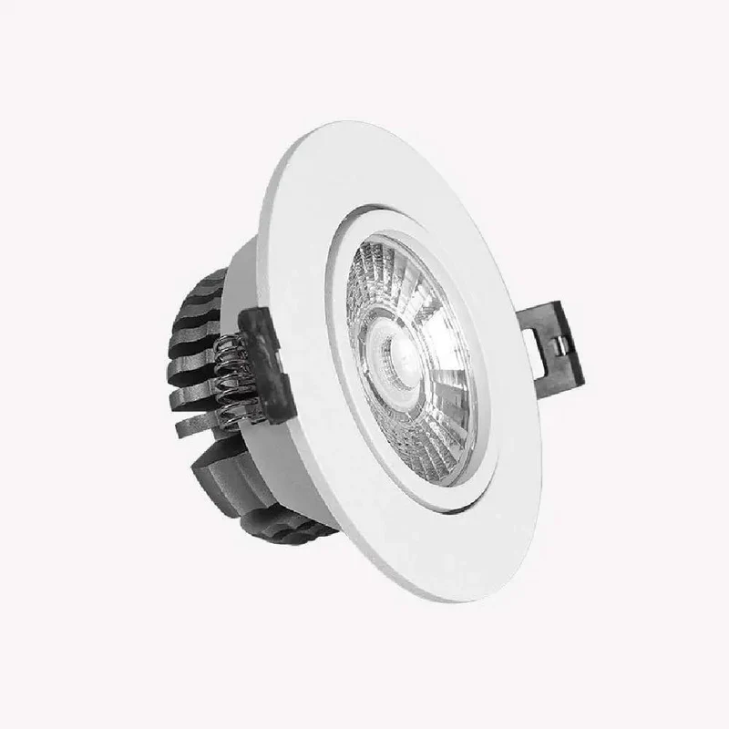 Adjustable Aluminum LED Recessed Downlight Trim Kit Featuring Smooth Sailing Retrofit Install And Hella Bright High Quality Output For Modern Kitchens Bathrooms And Workspaces