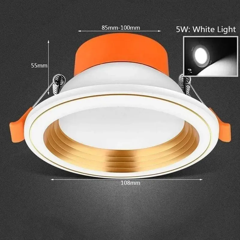Dang Easy Install Ultra Sleek Round Led Recessed Downlight Trim Kit For Home Office Commercial Ceiling Retrofit Spotlight Fixture That Really Slaps In Bright White Aluminum Finish