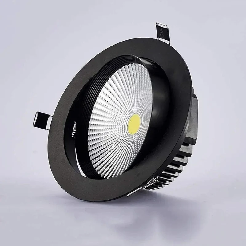 Premium Led Recessed Downlight Retrofit Trim Kit Featuring A Slick Matte Black Aluminum Build For A No Sweat Ceiling Upgrade Across Kitchens Baths And Workspaces Pumping Out Smooth Warm Glow With An Easy Install That Totally Transforms The Room
