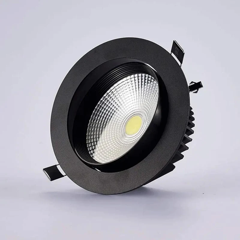 Premium Led Recessed Downlight Retrofit Trim Kit Featuring A Slick Matte Black Aluminum Build For A No Sweat Ceiling Upgrade Across Kitchens Baths And Workspaces Pumping Out Smooth Warm Glow With An Easy Install That Totally Transforms The Room
