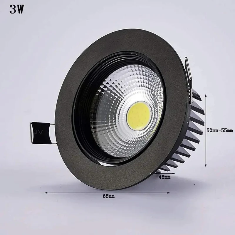Premium Led Recessed Downlight Retrofit Trim Kit Featuring A Slick Matte Black Aluminum Build For A No Sweat Ceiling Upgrade Across Kitchens Baths And Workspaces Pumping Out Smooth Warm Glow With An Easy Install That Totally Transforms The Room