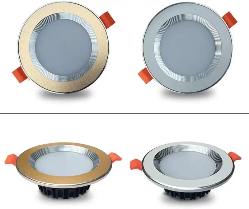 Heavy Duty Recessed Lighting Trim Kit 10 Pack Led Downlights Aluminum Spotlight Easy Retrofit Ceiling Install Dimmable Hella Bright Smooth Flush Finish Housing