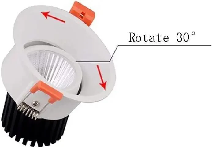 Adjustable Led Recessed Ceiling Downlight Retrofit Trim Kit With Crisp Warm Glow Aluminum Round Spotlight For Kitchen Bath Or Office No Sweat Install Swap Dimmable Fixtures That Look Sharp And Run Smooth In Any Space