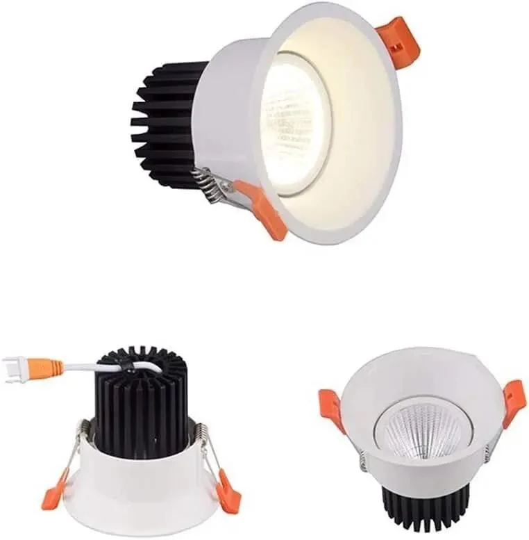 Adjustable Led Recessed Ceiling Downlight Retrofit Trim Kit With Crisp Warm Glow Aluminum Round Spotlight For Kitchen Bath Or Office No Sweat Install Swap Dimmable Fixtures That Look Sharp And Run Smooth In Any Space