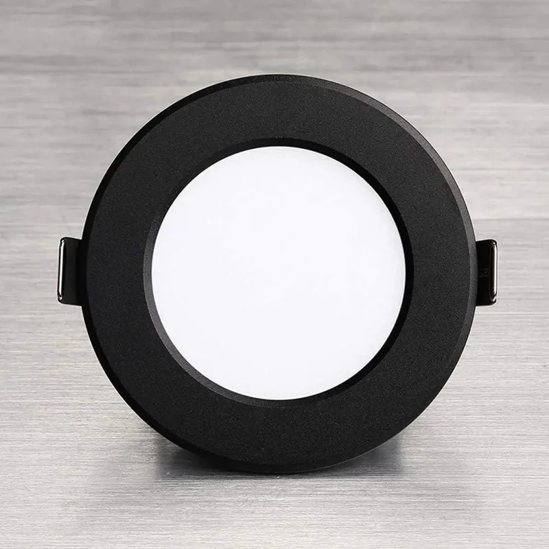 Black Aluminium Recessed Lighting Retrofit Downlights Integrated Grille Ceiling Trim Kit Sleek LED Panel Spotlight Warm White Glow Dimmable Quick Swap Design Adds Major Wow Factor To Rooms