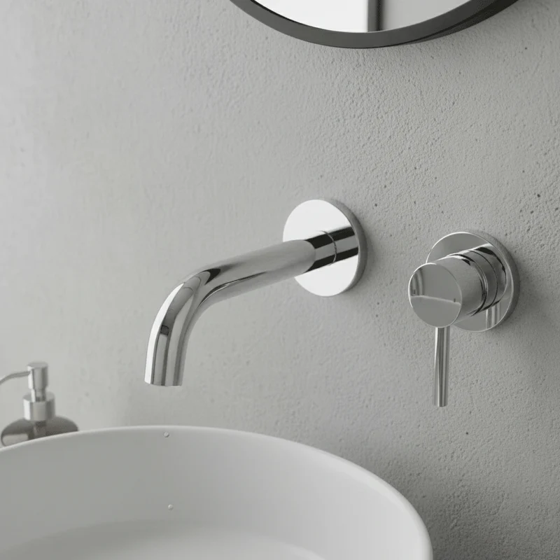 Einhebelmischer für die Wand, PIZO chrom